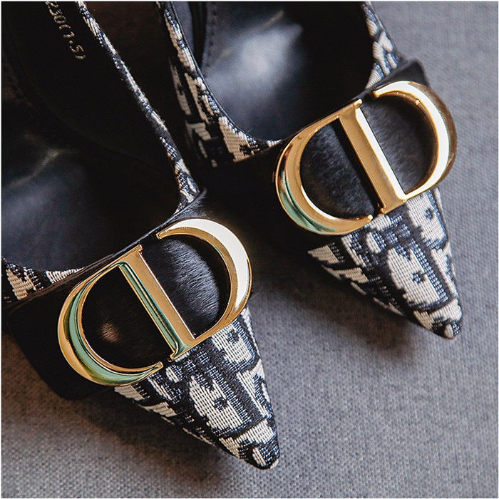 ☑Blazing gold bird lattice pattern pointed high heels design niche women s shoes 2021 new style temperament stiletto single