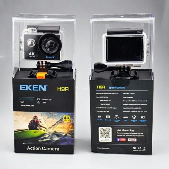 [ CHÍNH HÃNG 100% ]: Cammera Hành Trình eken H9R - CHỐNG NƯỚC FULL HD | BigBuy360 - bigbuy360.vn