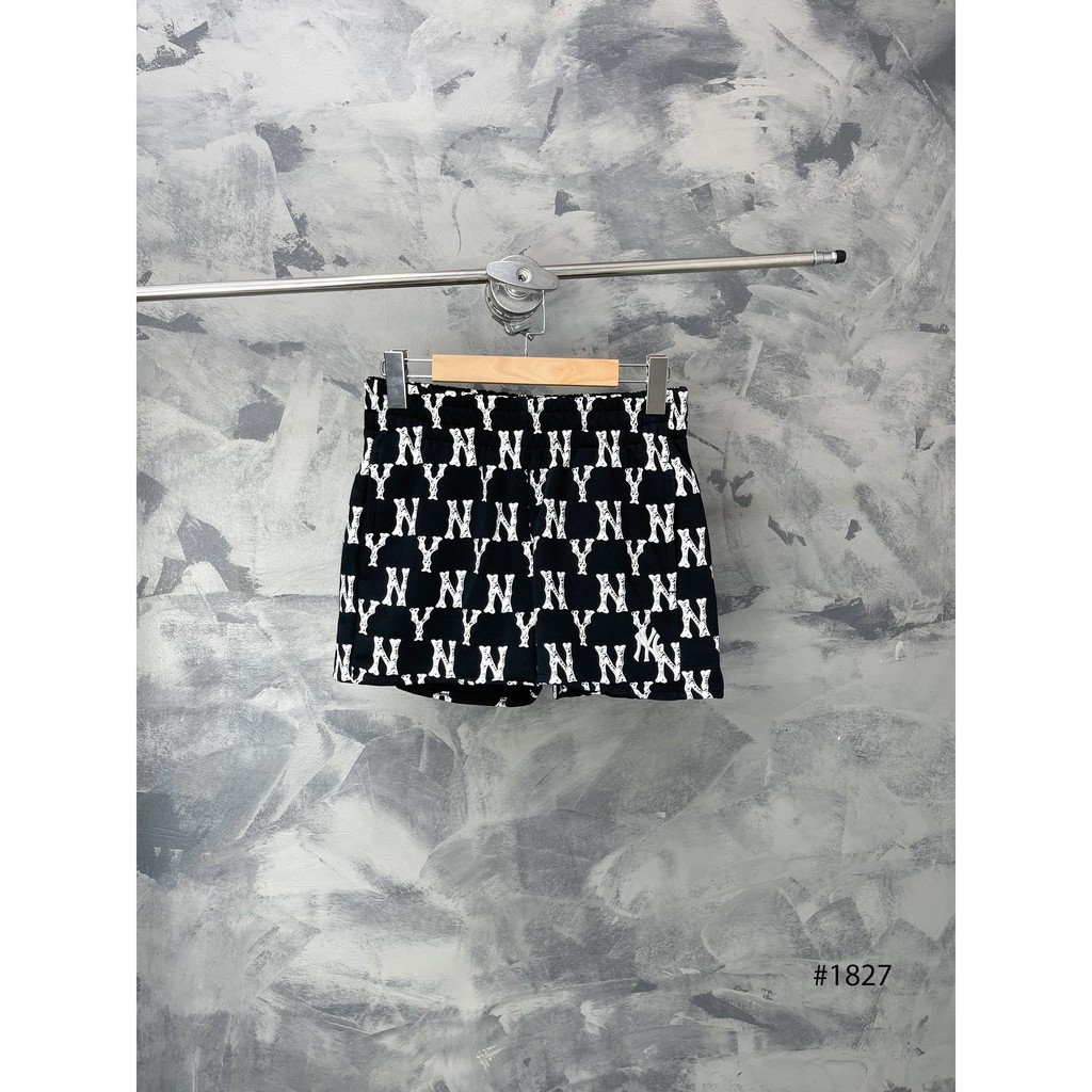 (HÀNG XUẤT XỊN) Quần short đen 1827 M//L//B MONOGRAM OVERFIT MIX POCKET SHORTS (BLACK) full tag code