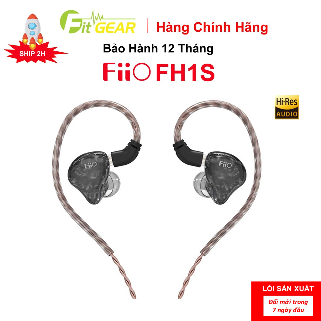 Tai nghe Fiio FH1S Chính Hãng (Màu Đen) - BẢO HÀNH 12 THÁNG