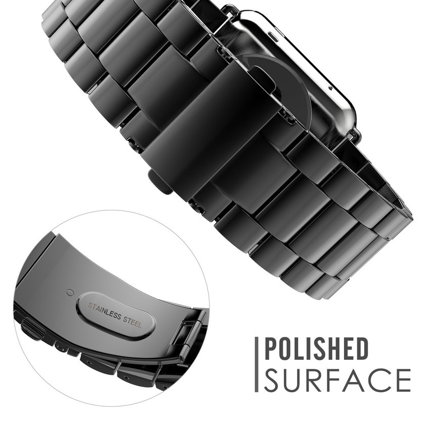 Dây Đồng Hồ Bằng Inox Cho Đồng Hồ Thông Minh Apple Watch Series 6 5 4 3 2 1 42 38 40 44mm