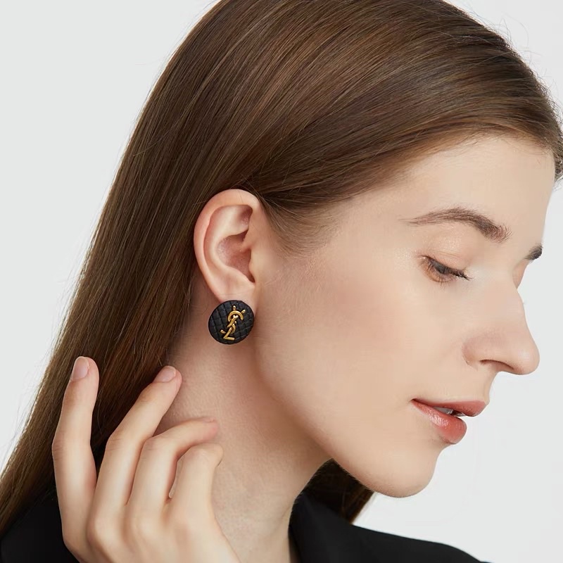 Bông tai ysl thương hiệu , hoa tai xinh