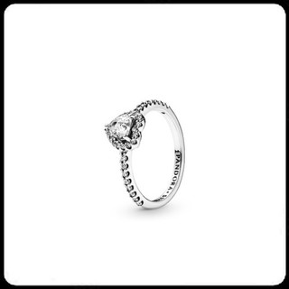 Nhẫn mạ bạc đính đá zircon kiểu dáng đáng yêu cho nữ