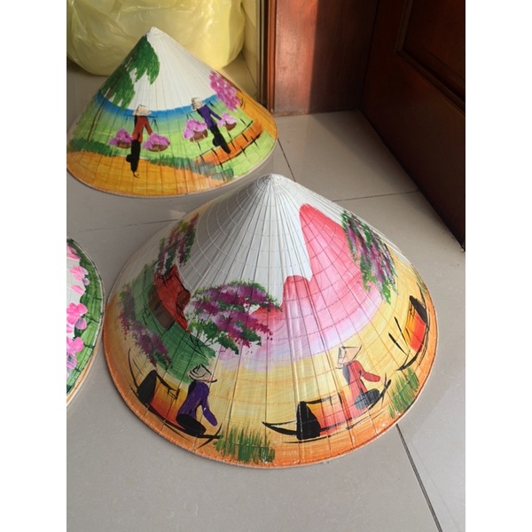 Nón Lá Vẽ Sơn Dầu