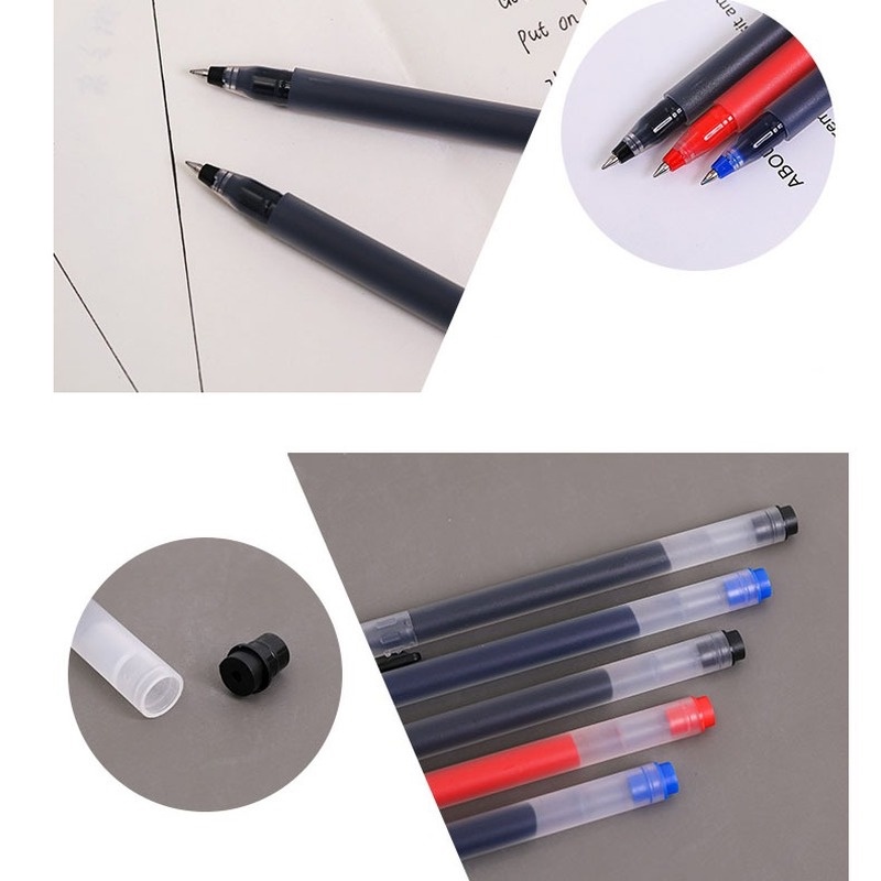 1 Bút Mực Gel Ngòi 0.5mm Mực Đen / Xanh Dương / Đỏ Dành Cho Học Sinh