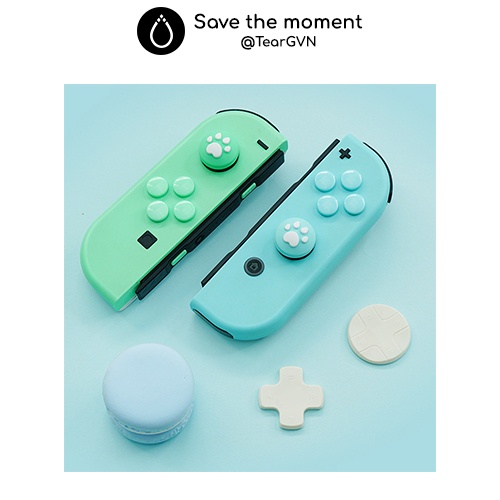 Bộ bọc nút và D-Pad nhiều màu (Akitomo) cho Joy-con Nintendo Switch