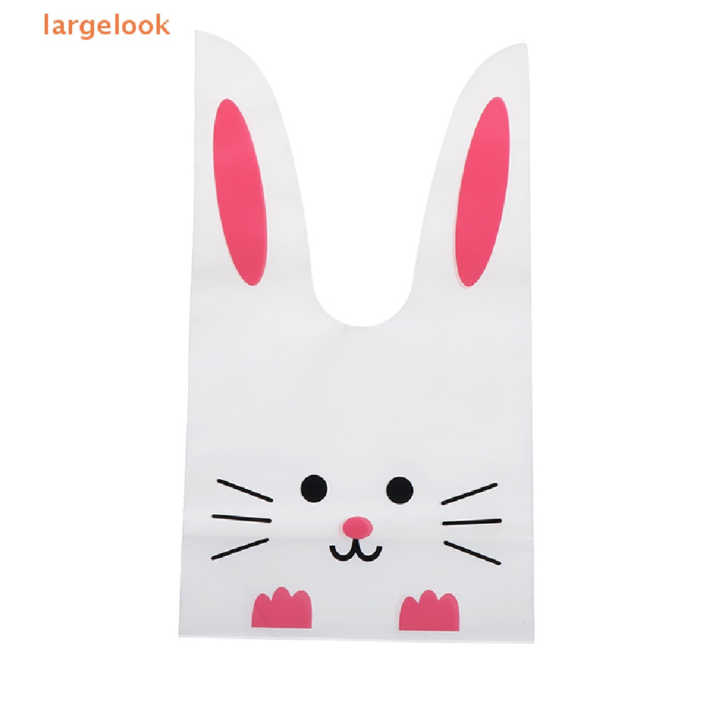 Set 50 Túi Nhựa Đựng Kẹo Hình Tai Thỏ Dễ Thương