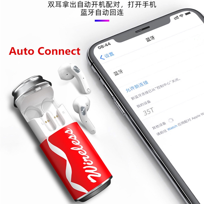 Mới Tai Nghe Nhét Tai Bluetooth Không Dây Tws Sáng Tạo Cho Iphone Xiaomi Huawei Vivo Samsung Oppo