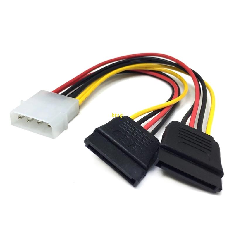 Dây cáp chuyển đổi nguồn 1 sang 2 Sata 15Pin 4Pin IDE