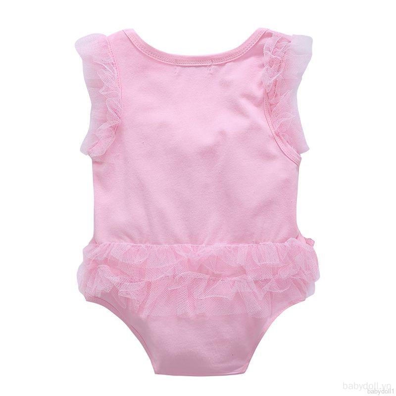 Áo liền quần Cotton In HọA TiếT Dễ Thương Cho Bé GáI