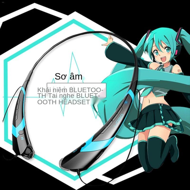 ♚Tai nghe Chủ đề Hatsune Miku Khái niệm Thể thao Không dây Ngoài trời Bluetooth Ngoại vi
