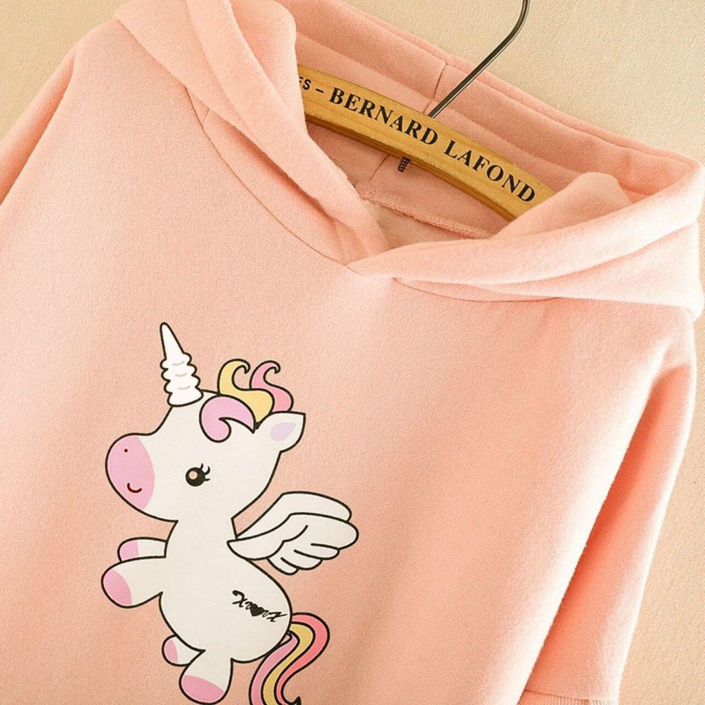 Áo khoác, áo hoodie unisex nam nữ nỉ ngoại unicorn sừng cute năng động thời trang học đường