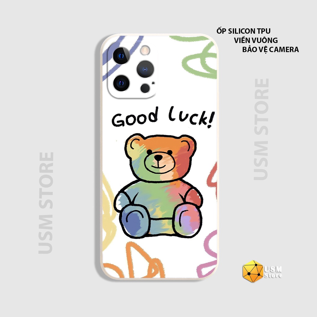Ốp lưng iphone 6/6s/6plus/7/7plus/8/8plus/X/XS/XSmax/XR/11/11Pro/11Promax/12/12Pro/12Promax/12Mini/13/13Promax hình Bear