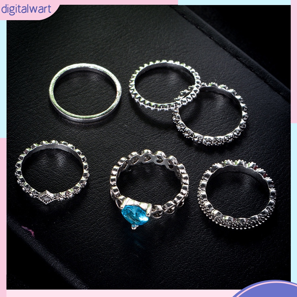 Set 6 Nhẫn Tay Phong Cách Boho Thời Trang Cho Nữ