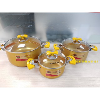 BỘ NỒI ANOD ĐÁY TỪ SUNHOUSE SHG7734M