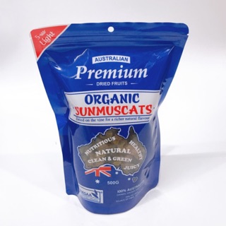 Nho khô hữu cơ úc sunmuscats organic túi 500g