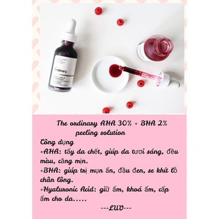 Serum The Ordinary AHA 30% + BHA 2% Peeling Solution
