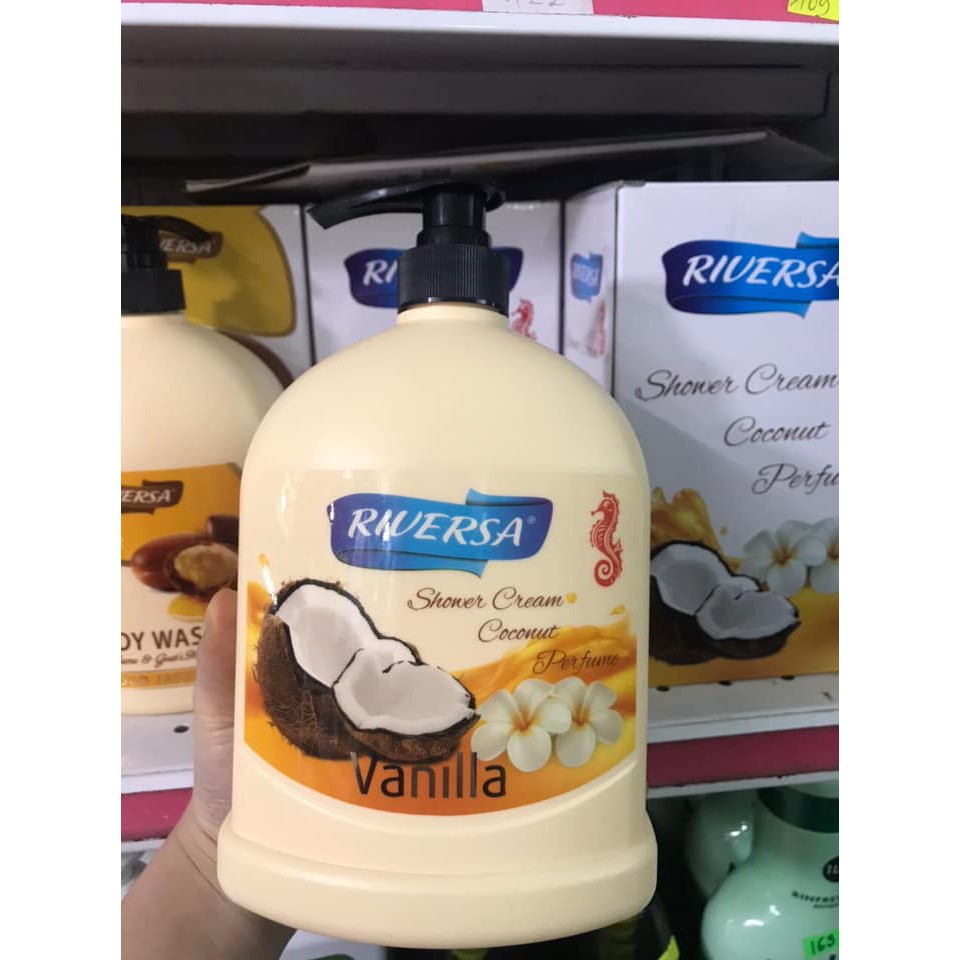 Sữa Tắm Trắng Da Riversa vanilla 1.2l