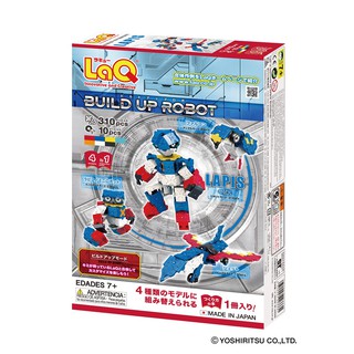 Bộ xếp hình sáng tạo LaQ Buildup Robot LAPIS - Chủ đề Sáng tạo Robot (LAPIS) 310 mảnh ghép và 10 chi tiết Hamacron