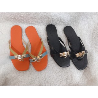 Dép kẹp HM  hàng xịn   Dép kẹp khóa DD0201 Mys Rosa Fashion Shoes