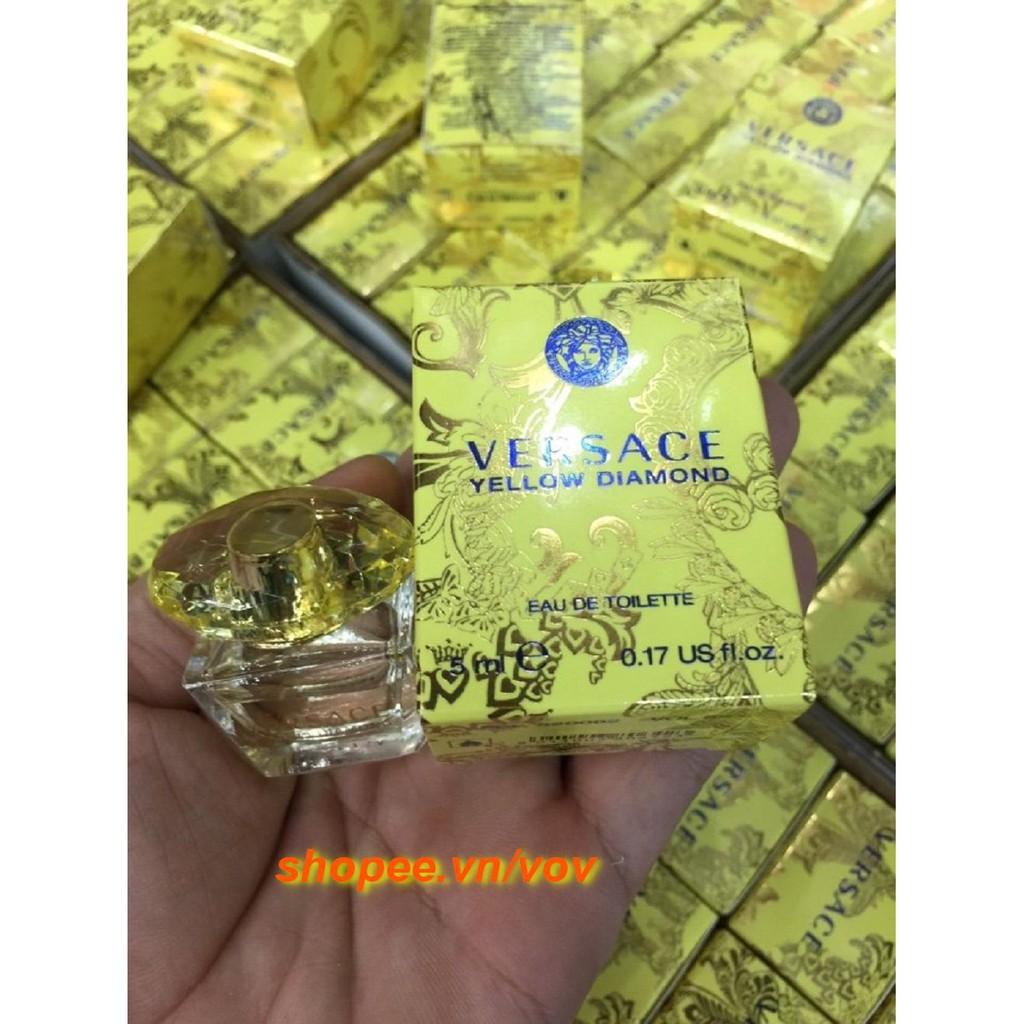 Nước hoa 5ml Versace Yellow Diamond 100% chính hãng.