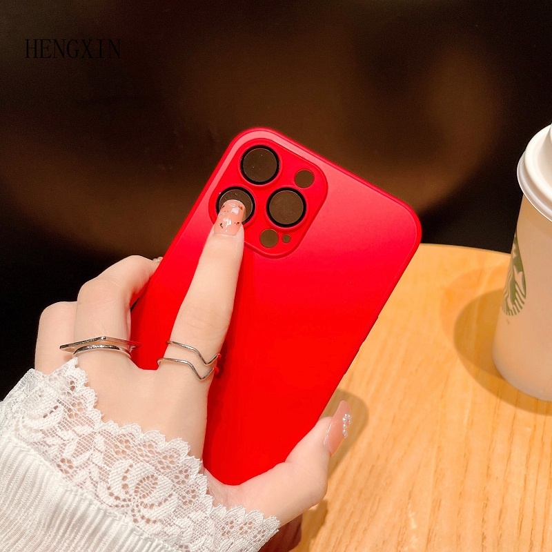 Kính Ốp Điện Thoại In logo Cho iphone 11 12 13 14 pro max