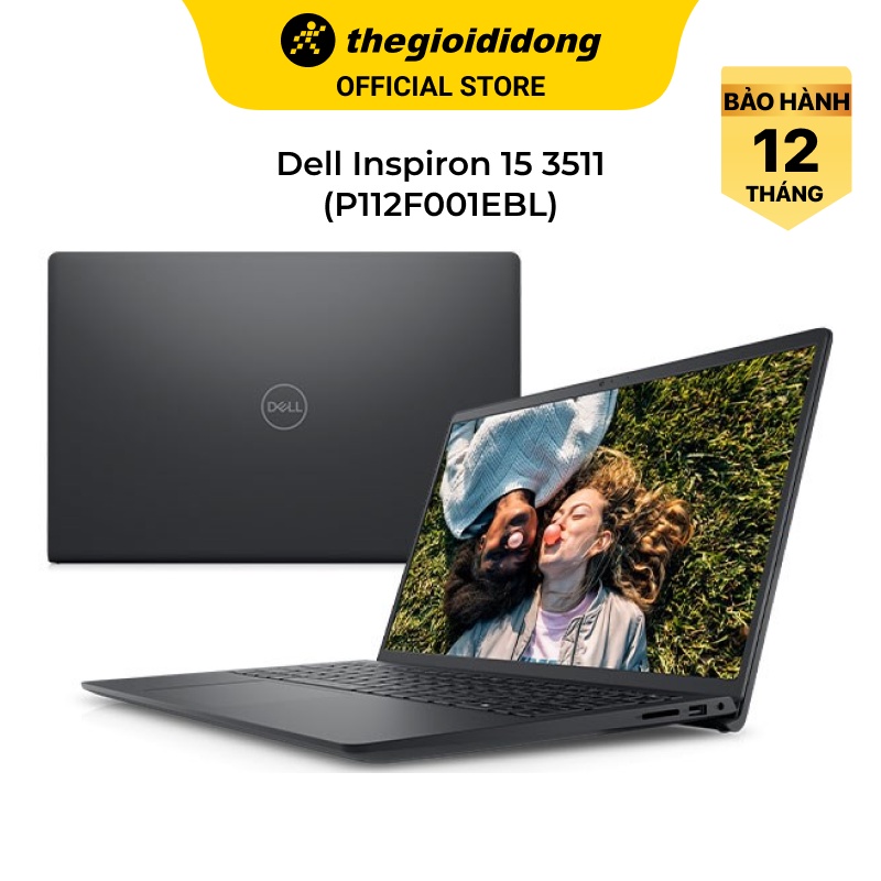 Laptop Dell Inspiron 15 3511 i3 1115G4/8GB/256GB/15.6"F/OfficeHS/Win11//Đen