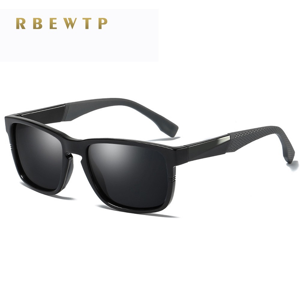 RBEWTP TR90 Frame Spring Leg Square Polarized Sunglasses for Driver Men Mirror hight quality