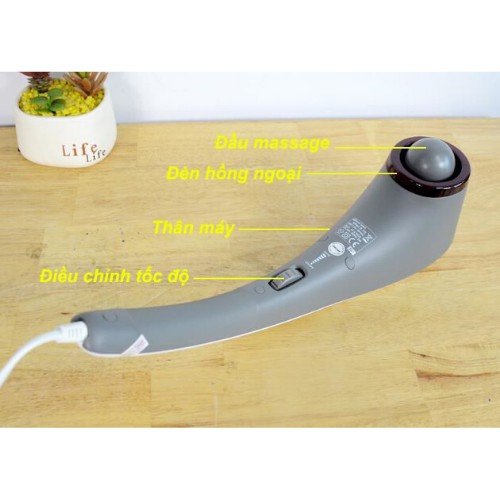 MÁY MASSAGE CẦM TAY CÓ ĐÈN HỒNG NGOẠI CAO CẤP – BEURER MG 55