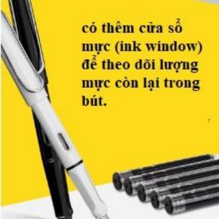 Bút máy bút mực 1 bộ (2 bút, 50 ống mực)