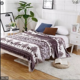 Mền bông lông tuyết mỏng nhẹ mềm mịn ( 1m7 x 2m )