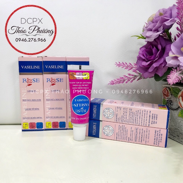 VASELINE ROSE Dưỡng ẩm môi xăm