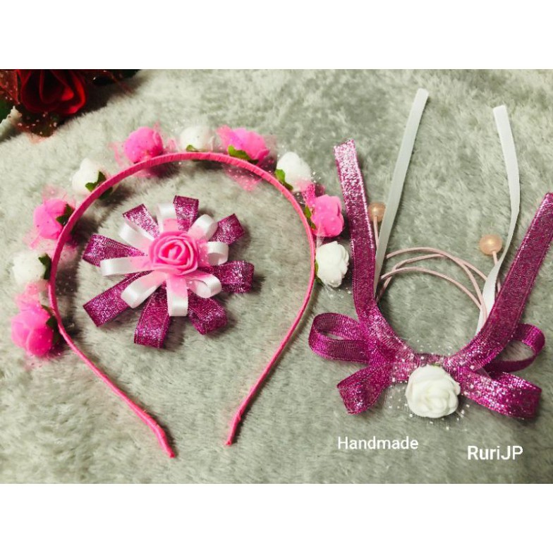 Combo băng đô, cột tóc, kẹp nơ tinh tế cho bedcgaf