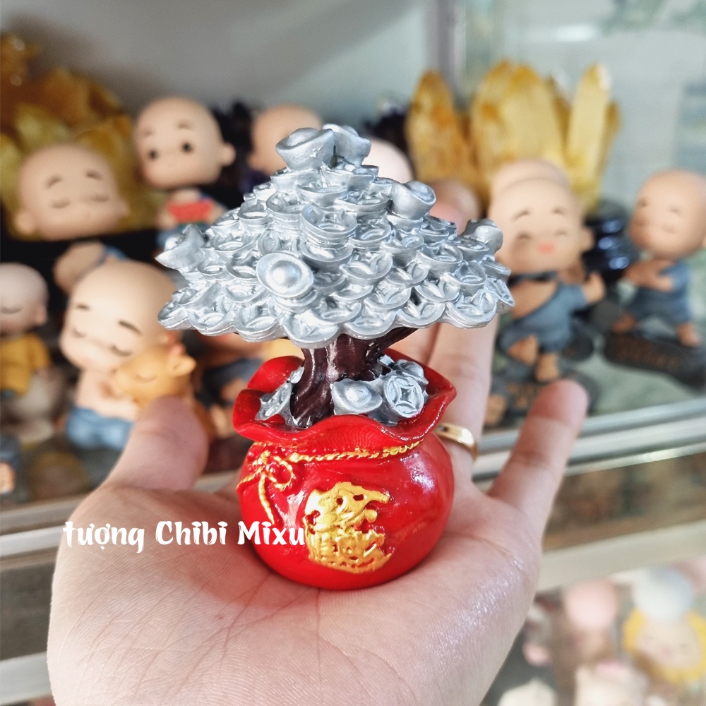 Chậu cây kim tiền size 8cm may mắn tài lộc