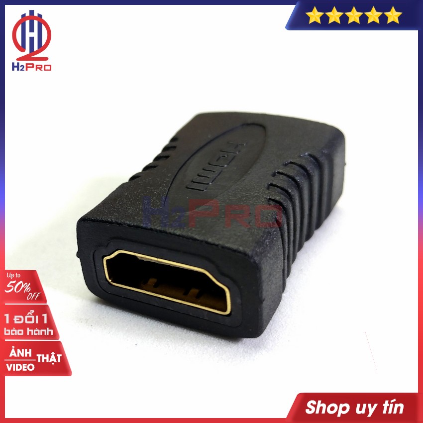 Đầu nối hdmi H2pro cao cấp loại thẳng-vuông góc (1 cái), đầu nối dây hdmi 2 đầu dương âm