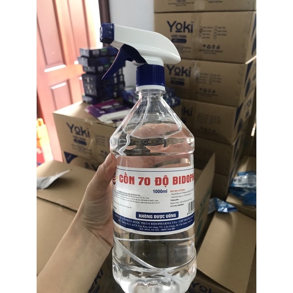 Cồn 70 độ BIDOPHA 1 Lít (CHÍNH HÃNG)