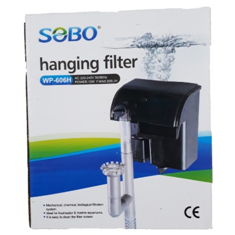 Lọc Thác SOBO ☘ WP-303H | WP-606H ☘ Lọc thác Mini Có Hút Mặt Cho Bể Cá Nhỏ, Bể Thuỷ Sinh Để Bàn