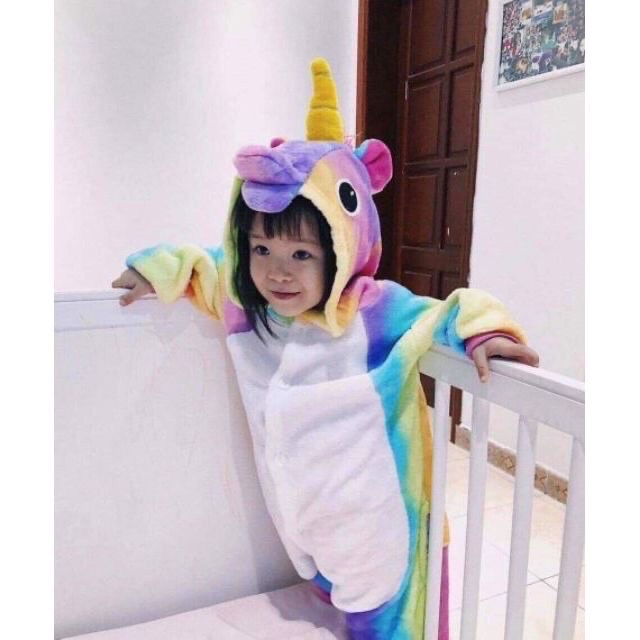 Bộ đồ thú kì lân uniron 7 màu, bộ đồ cosplay unicorn