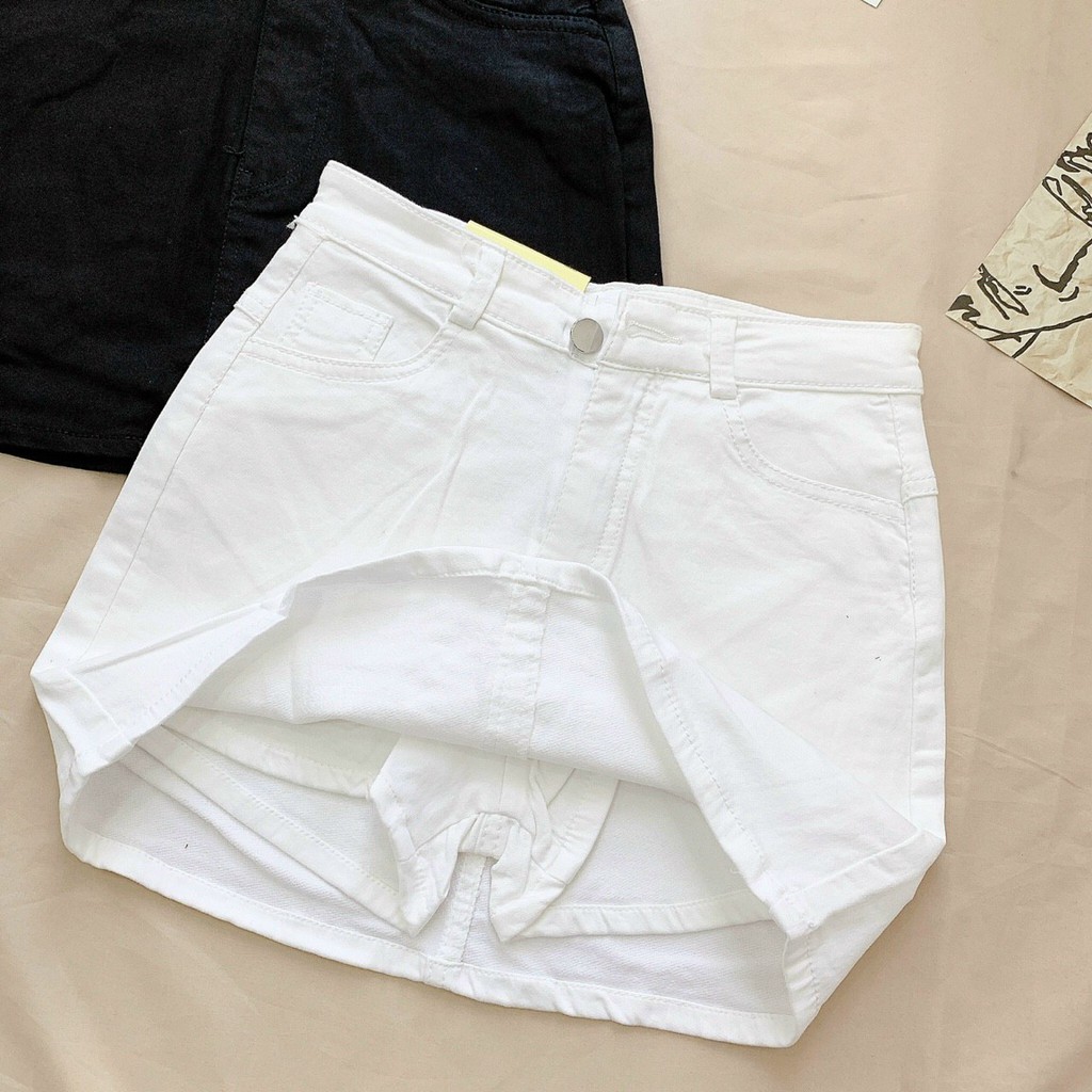 [ GIÁ CỰC SỐC CHỈ HÔM NAY] Quần váy nữ cao cấp vải kaki co giãn có quần trong màu trắng QVKT101 | BigBuy360 - bigbuy360.vn