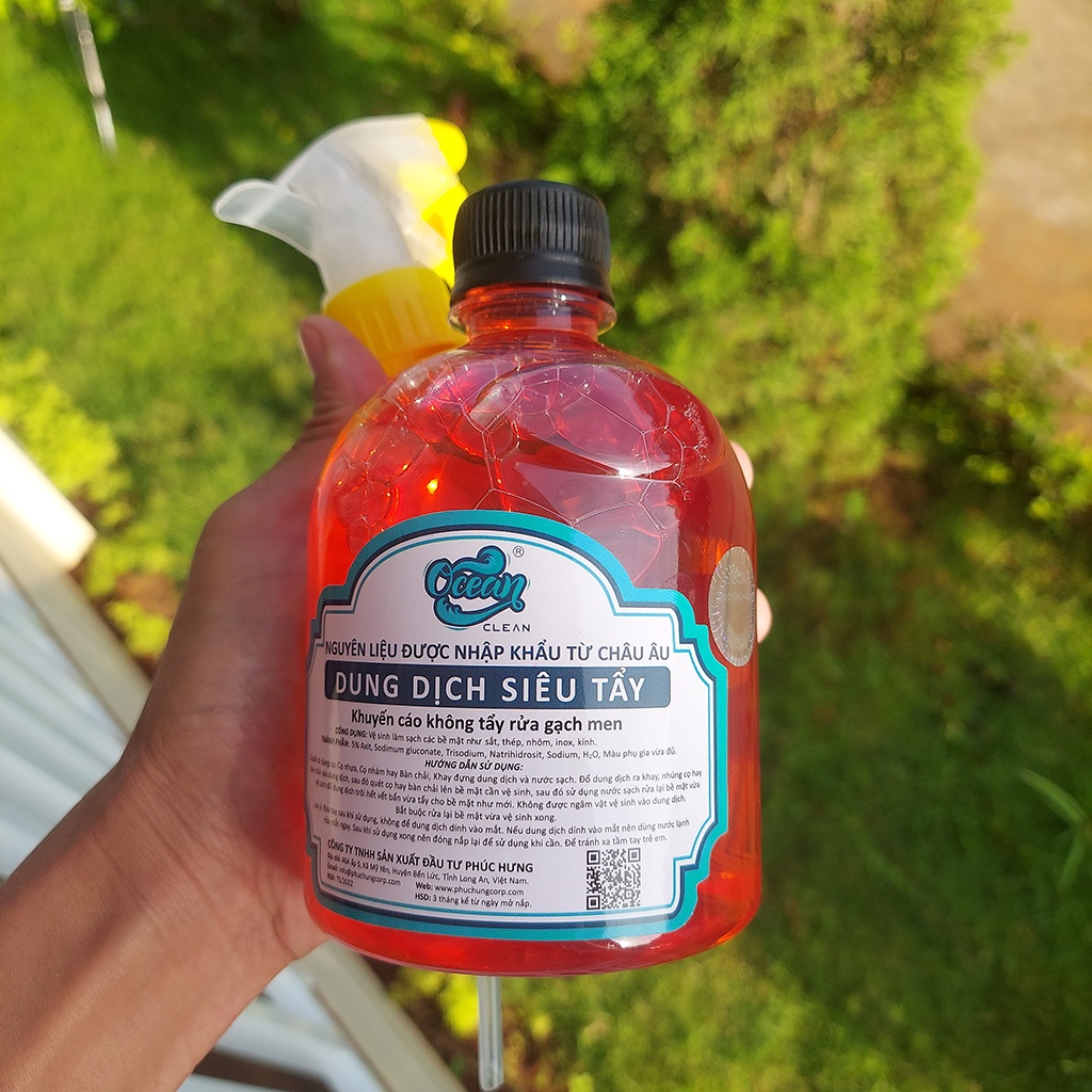 NƯỚC RỬA XE KHÔNG CHẠM TẨY LỐC MÁY OCEAN 500ML