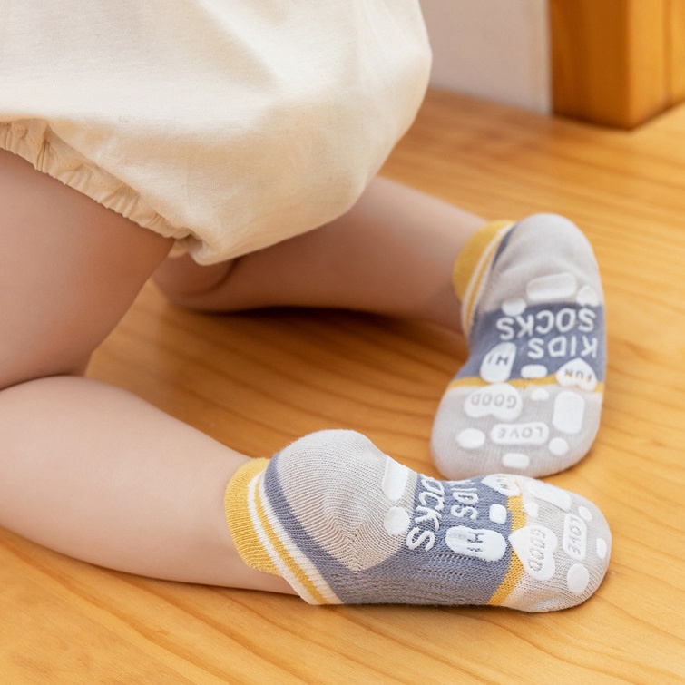 Set 5 Đôi Tất Lưới Chống Trượt Cho Bé
