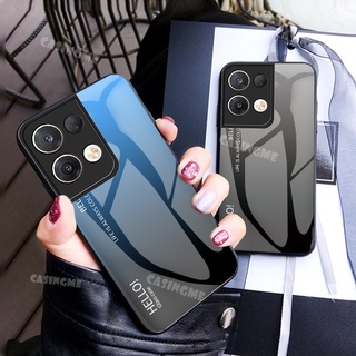 Ốp Điện Thoại Kính Cường Lực Chống Sốc Màu Gradient Cho OPPO Reno 8 5G Reno8 8 7 7Z Reno7 Z pro 5G Reno8 4G 5G