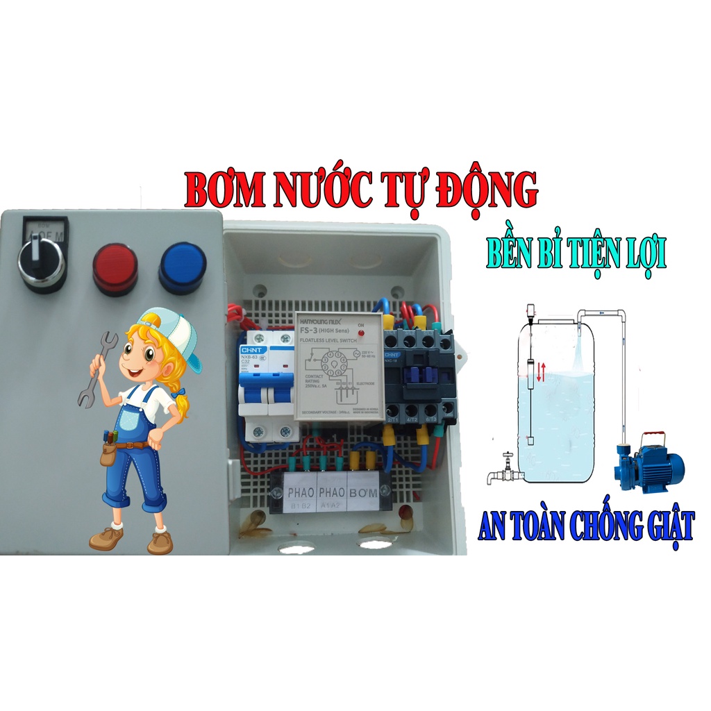 Tủ Điện Bơm Nước Tự Động Cho Nhà Dân