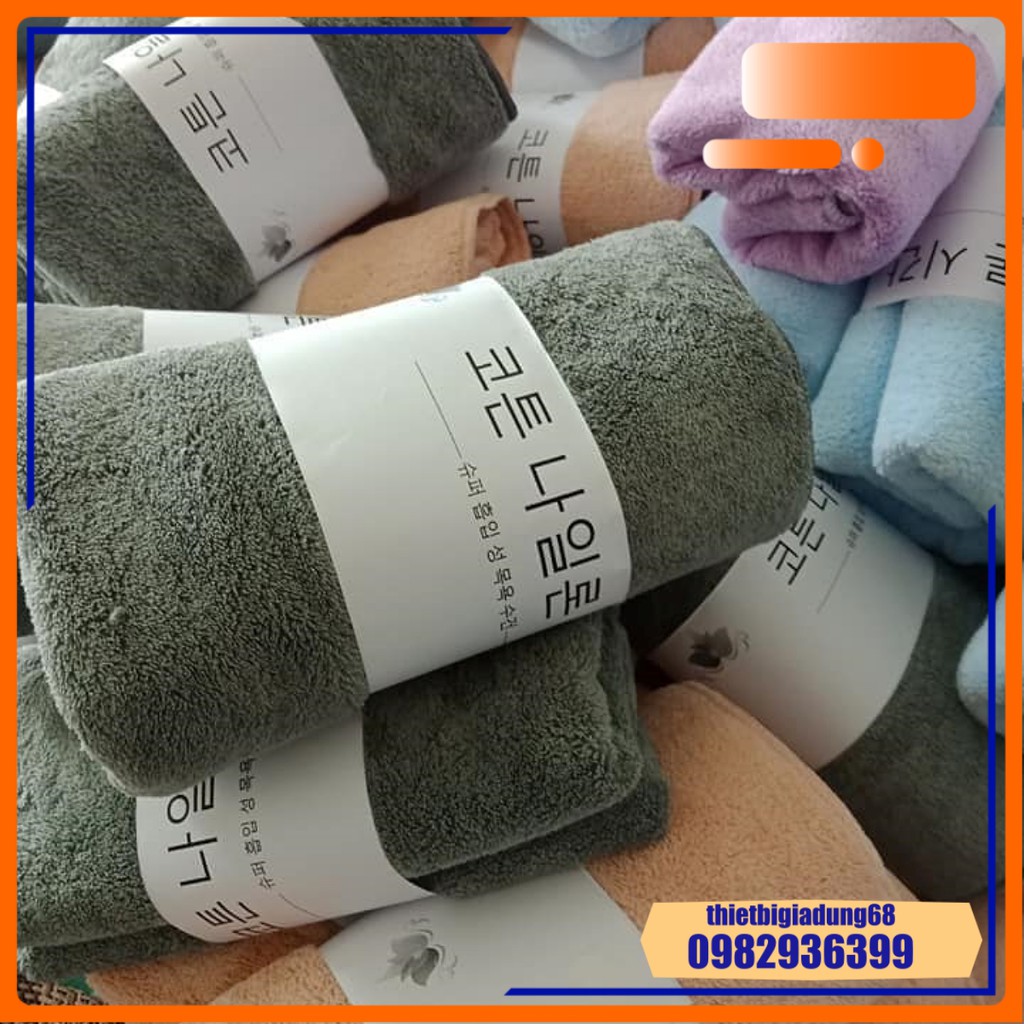 Khăn Tắm Lông Cừu Cao Cấp Kiểu Dáng Hàn Quốc Chất Liệu Cotton Mềm Mịn, Siêu Thấm Hút Nước, Nhanh Khô