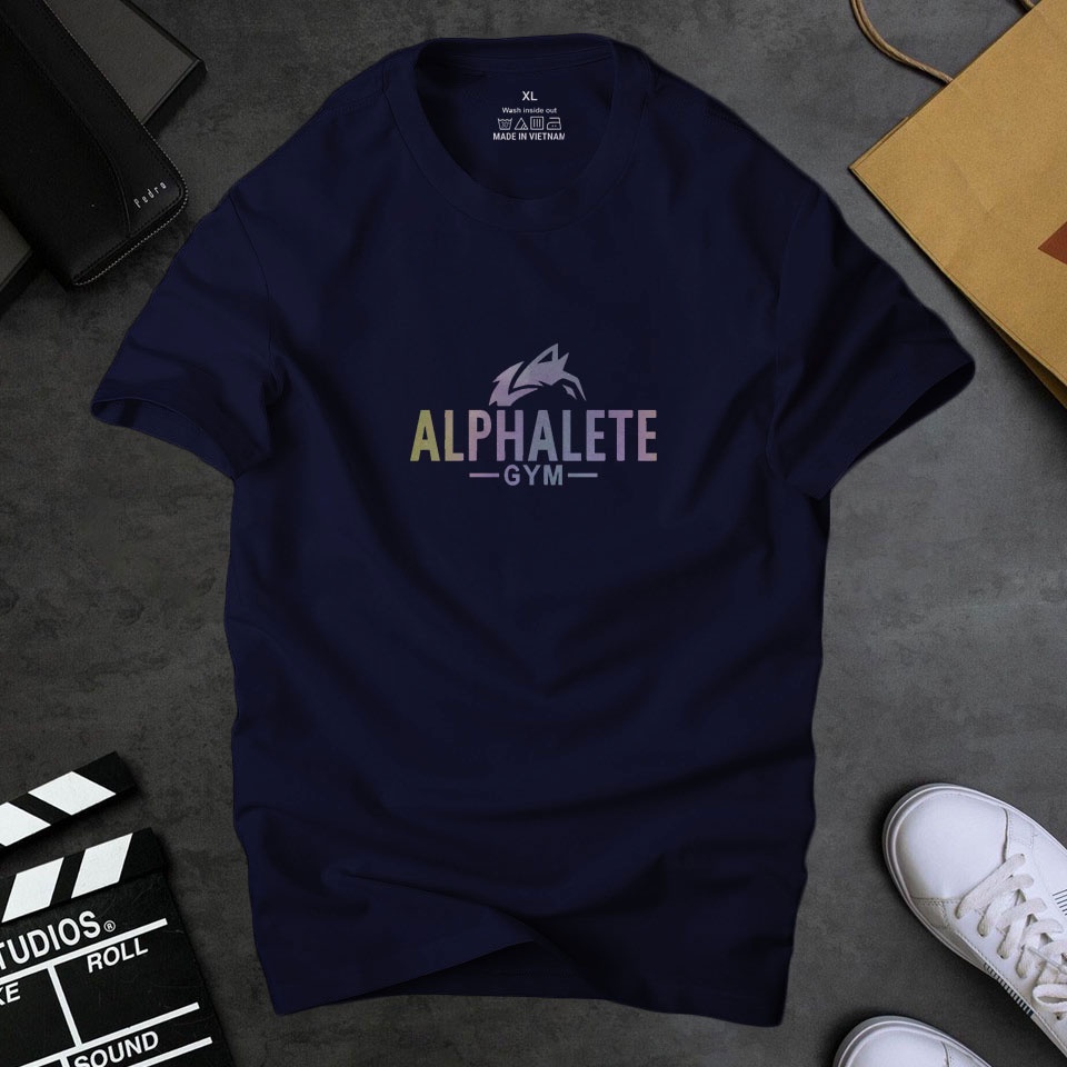 Áo Phông Nam cổ tròn Alphalete phản quang 7 màu đẹp ,chất vải cotton dày dặn co giãn tốt | ur sport