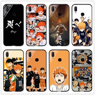 Dành Cho Vivo Y11 1906 / Y15 / Y12 / Y17 1902 / 1904 Anime Haikyuu Karasuno Kính Cường Lực Cứng Vỏ Điện Thoại Ốp Lưng In Hình Tùy Chỉnh DIY