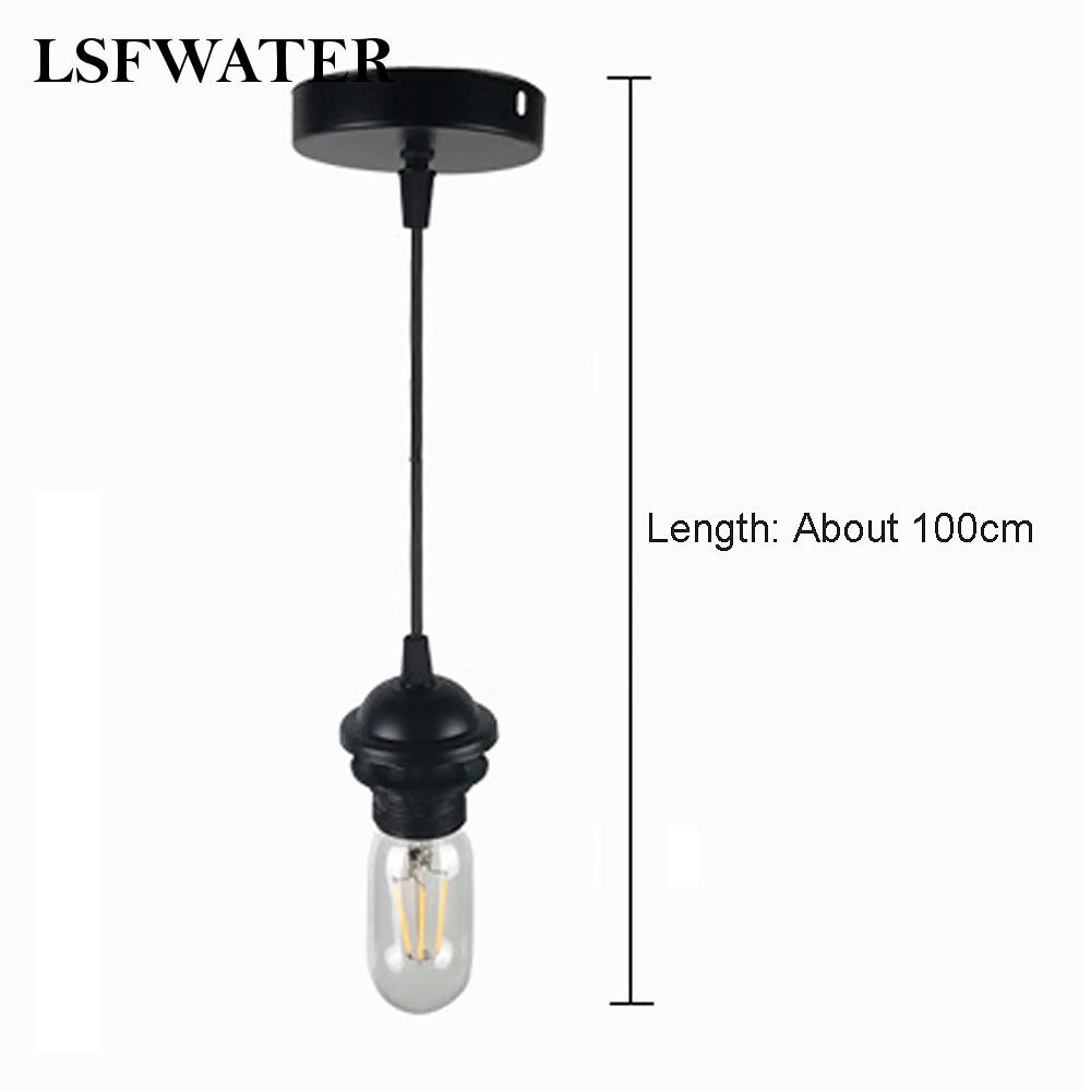 Chân đèn LED lắp trần nhà E27 1m phong cách cổ điển