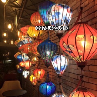 Đèn lồng Hội An 40cm - 30cm