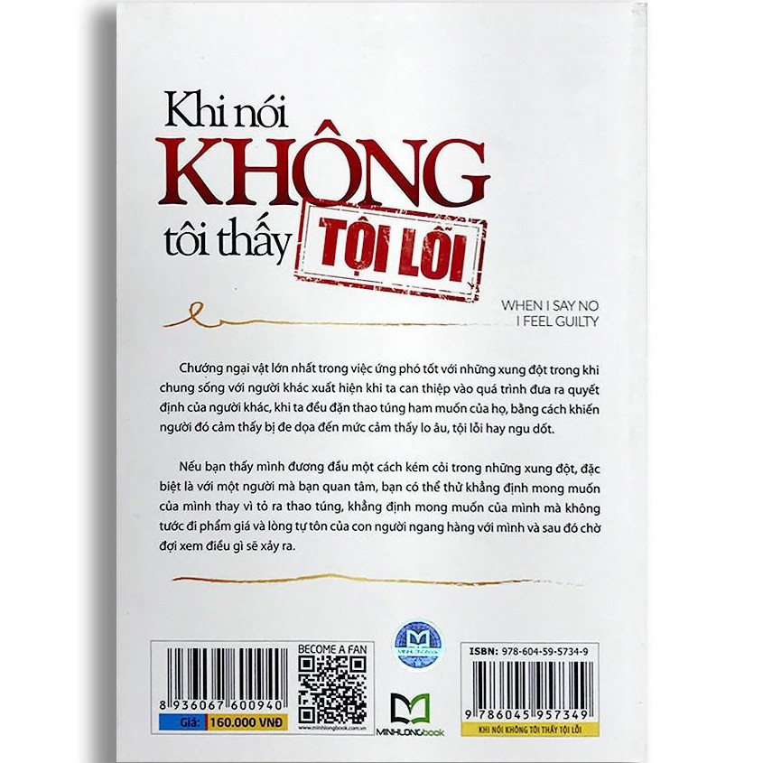 Sách - Khi nói không, tôi thấy tội lỗi