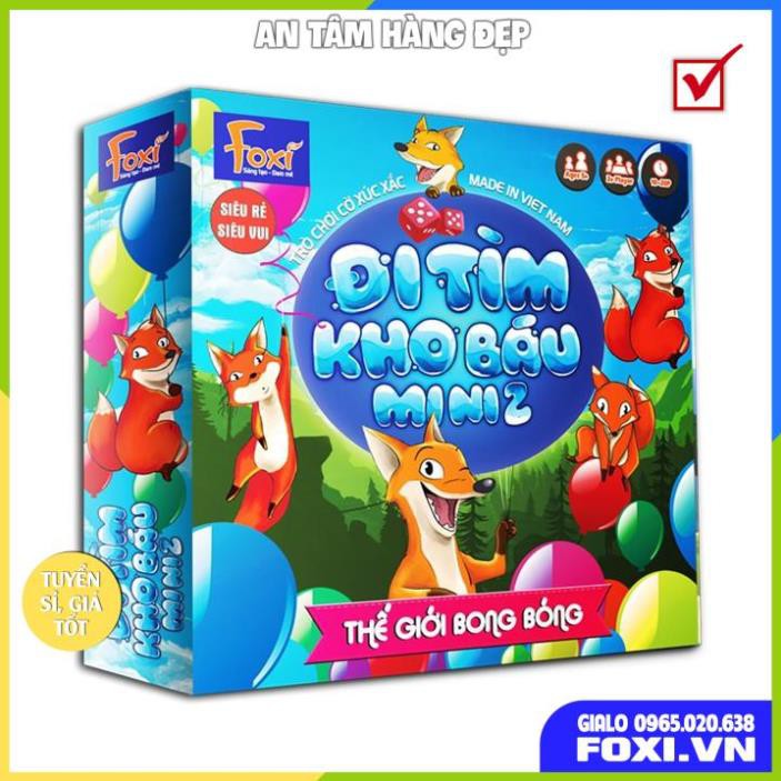 Boardgame-Đi tìm kho báu mini Foxi-Đồ chơi trẻ em thông minh sáng tạo-phát triển IQ cao